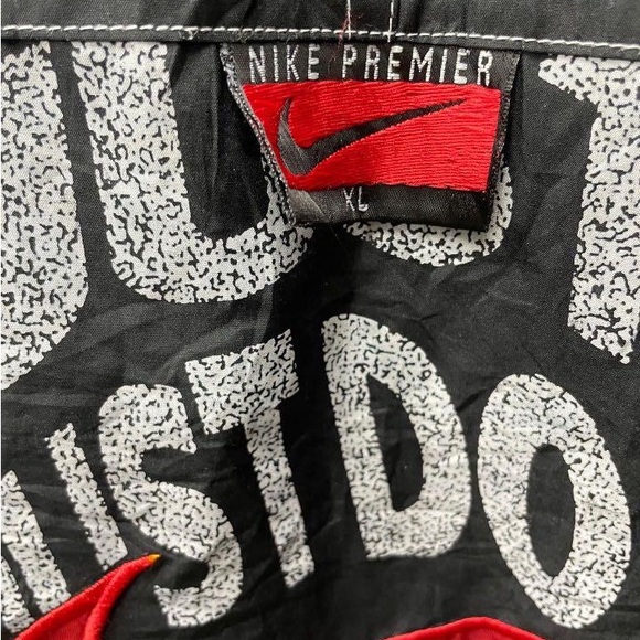 vintage NIKE Premier Reversible Jacket/fleece big logo Swoosh Size XL - Picture 2 of 5